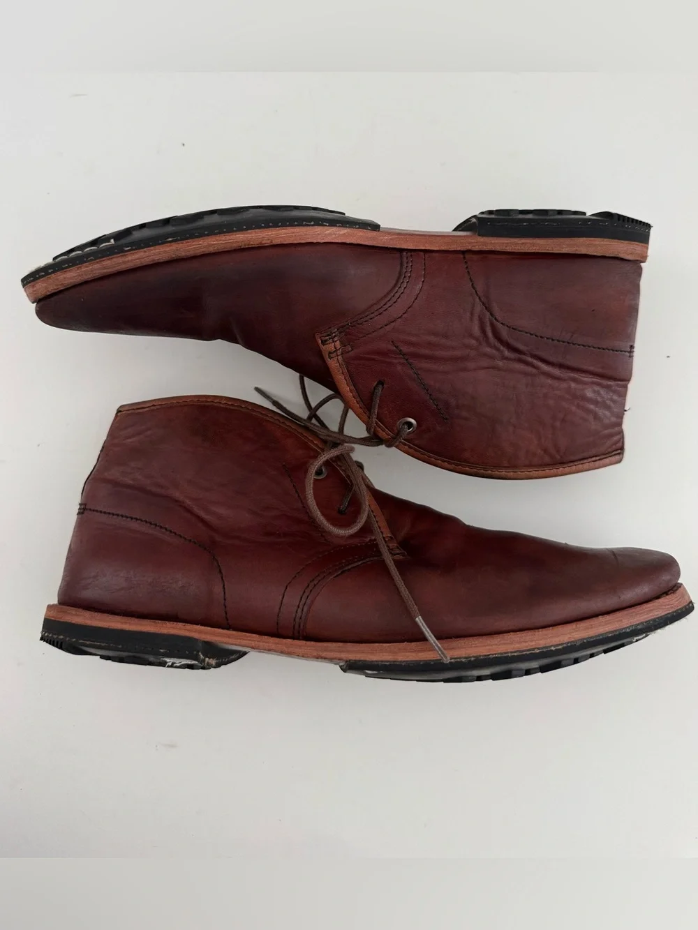 Timberland WODEHOUSE Brown Leather Chukka Boots Men 9 Casual Lace Up